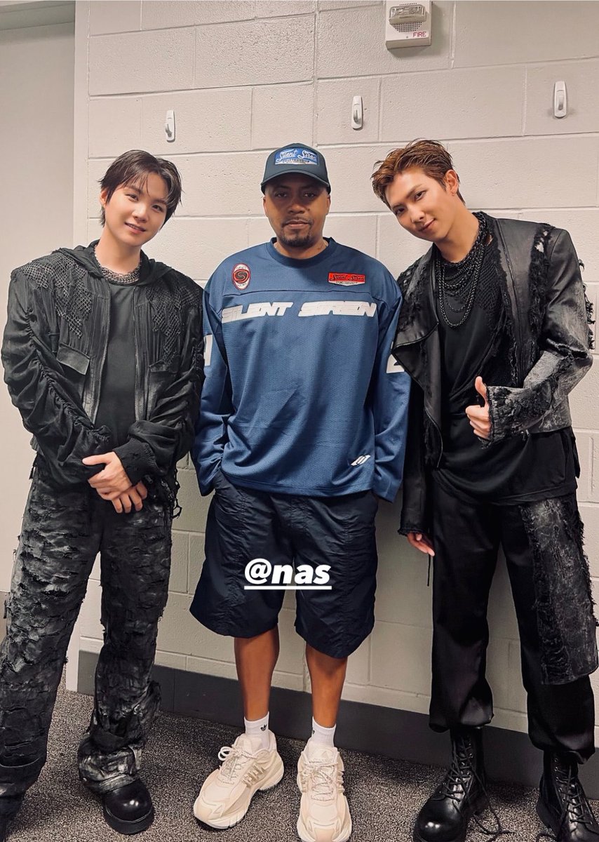 rmarchives's tweet photo. namjoon and yoongi together with nas https://t.co/82bZjkvpFt