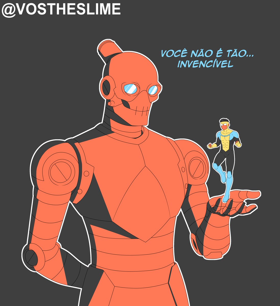 VosTheSlime's tweet photo. "Em homenagem à Rex-Plosão, irei mudar o meu nome e pegarei o seu PS5"

Arte para o evento de cores do Two Lives :3 (Robô/Invencível)

#digitalart #art #invincible https://t.co/I94aHjRXcw