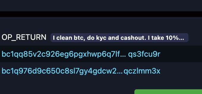 disier's tweet photo. Robaron ~1.500 BTC de wallets COLDCARD y creen que ya ganaron.

No.

Esos BTC están manchados para siempre. Cada satoshi tiene historial público, y cada exchange los congela al tocarlos. No es "cripto anónimo", es el rastro de ADN más perfecto que existe.

Lo mejor: a alguien ya le ofrecieron "lavarlos" por 10%.

Hilo corto 👇