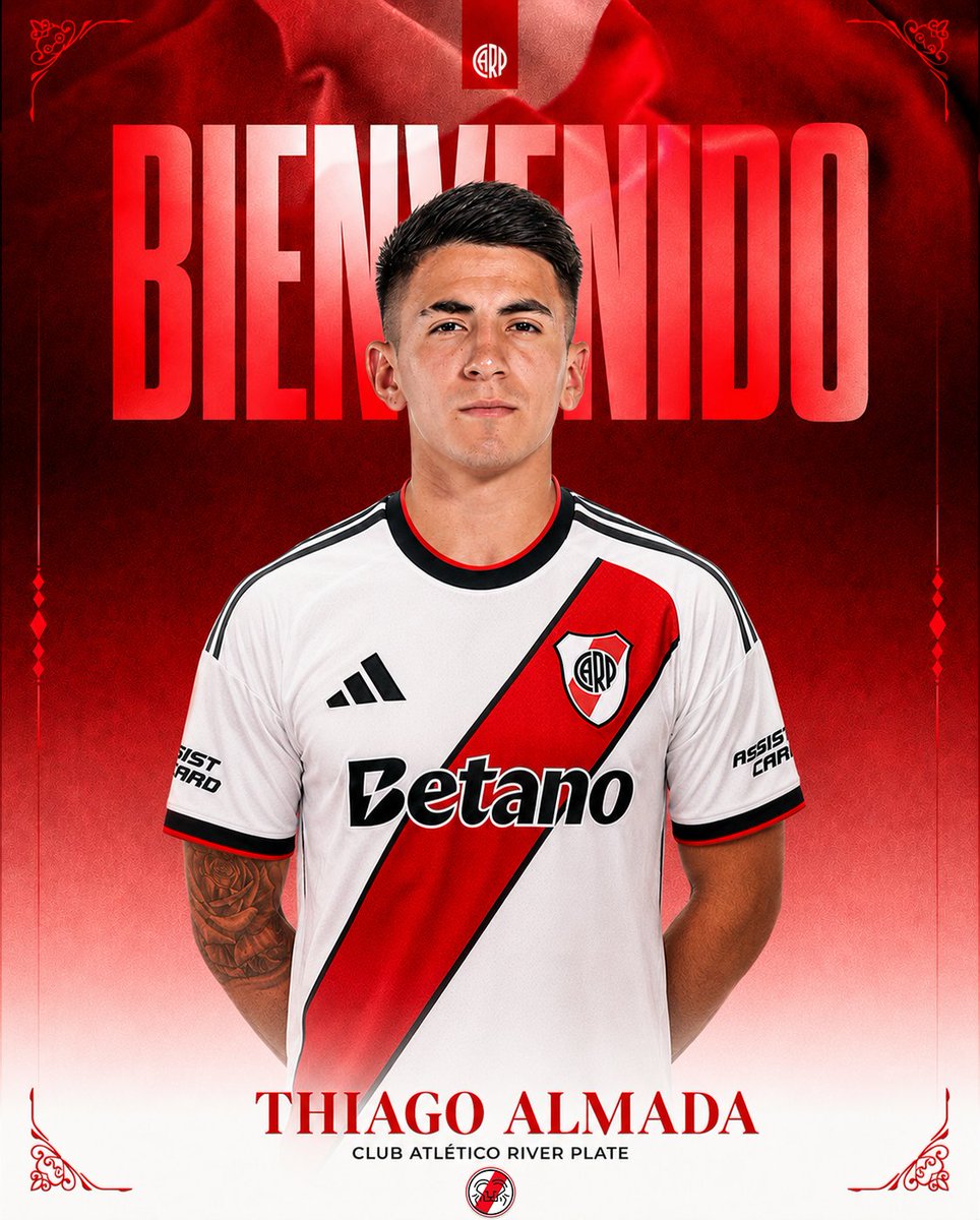 millopv's tweet photo. 🚨💣 "NUEVO HEROE DE QATAR" - THIAGO ALMADA REFUERZO DE RIVER.

➡️Se destruye el mercado con el REFUERZO del MUNDIALISTA y HEROE DE QATAR! sería jugador Millonario pagando 30M de Dólares y Lautaro Rivero sale de Cantilo.

Vía  @Ferpadron https://t.co/MMGLPAocFZ
