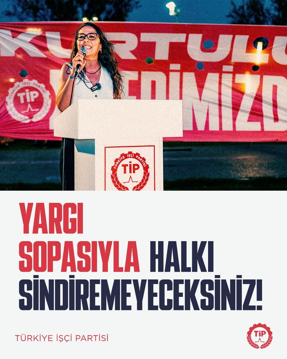 tipgenelmerkez's tweet photo. Yargı sopasıyla halkı sindiremeyeceksiniz!

Ülkedeki adaletsizliklerle ilgilenmek yerine Parti Sözcümüz Sera Kadıgil hakkında pazar akşamı soruşturma başlatan ve bunu da sosyal medyadan duyuran yargı mekanizması, sosyal medyada “cadı avı” yapmak yerine sorumluluklarını yerine getirmelidir.