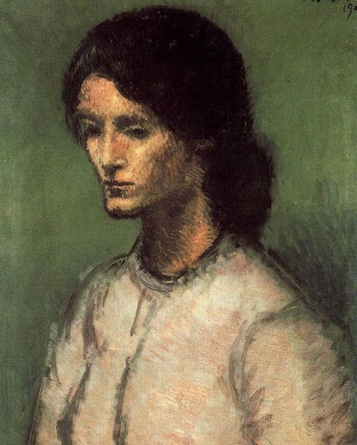chinaski989's tweet photo. Que tristeza en la mirada tiene La Juana, de Nonell. Una maravilla que se puede encontrar en un rinconcito del Reina Sofía. https://t.co/E2gTNstsfg
