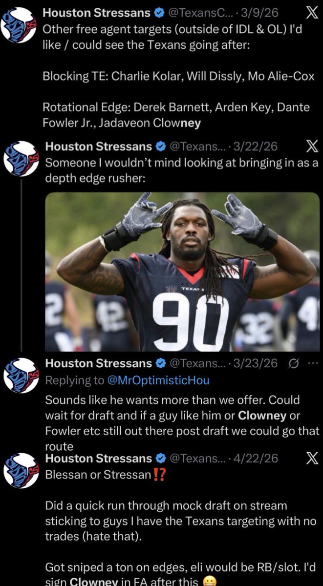 TexansCommenter's tweet photo. Sometimes you gotta speak it into existence. 

Thanks for hearing me out Caserio! 🤣🙏 https://t.co/hMyXF7whpP