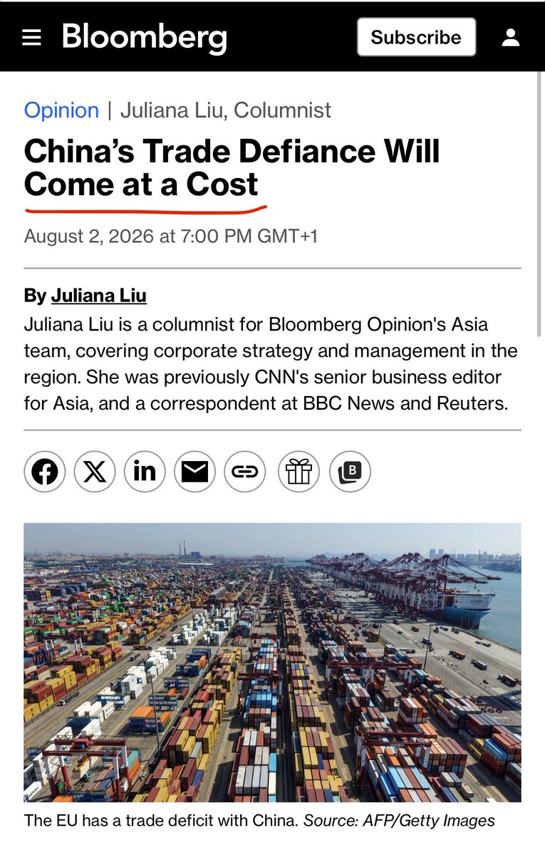 D162Michele's tweet photo. China’s trade deficit?
You know the punchline!!
Seriously, do they know we’re making fun of them?? https://t.co/j6gDMu1mtJ