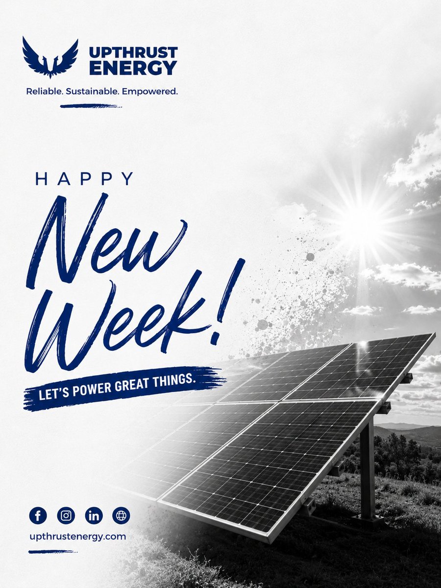 UpthrustEn4953's tweet photo. Your future self will thank you. Your wallet definitely will.
Talk to Upthrust Renewable Energy today and let's build a smarter, brighter tomorrow.
#UpthrustEnergy #SolarPower #RenewableEnergy #GoSolar #CleanEnergy #EnergyIndependence #PowerYourFuture #SolarNigeria https://t.co/l02WZQgOhw
