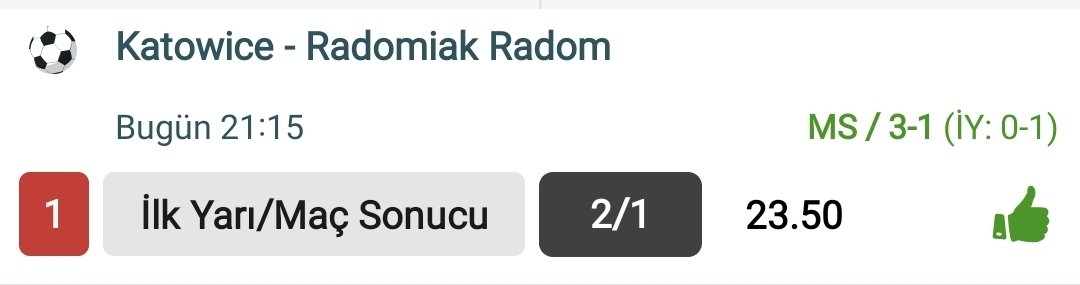 Drnckskn's tweet photo. Katowice - Radomiak Radom 2/1 ✅️ #kendineiddaacı #analiz #excel #futbol #tablo #iddaa #kupon #exceltablo #süprizkupon #skor #dünyakupası #emek https://t.co/pvmL6eMpik