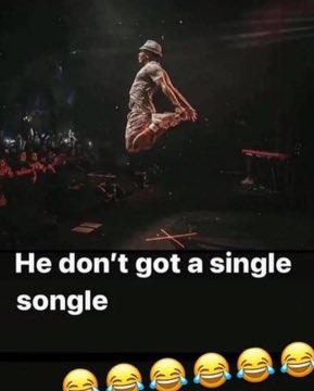 jjuncoer's tweet photo. He don’t got a single songle😭😭😭 https://t.co/OxFnjp86Bd