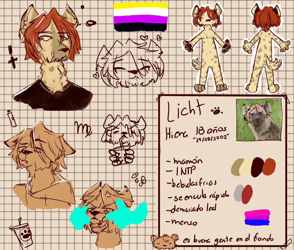 TobioFurko's tweet photo. @FurryTrashMx Uy hace años que no enseño mi fursona pero ahí va, desactualizada por cierto porque ya tiene 23 años en vez de 18 https://t.co/8gAgr482qi