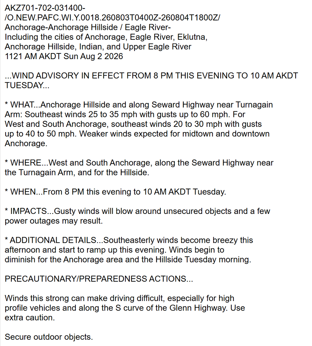 Anchorage_OEM's tweet photo. 🍃WIND ADVISORY BEGINNING TONIGHT🌞After a sunny weekend it's time to pick up the yard; high winds are expected to begin tonight through Tuesday. 🌦️
Check the weather and stay safe, Anchorage!
#WindAdvisory #AnchorageWeather #StaySafe #WeatherUpdate #HighWinds #OutdoorSafety https://t.co/SU3wo9oWCv