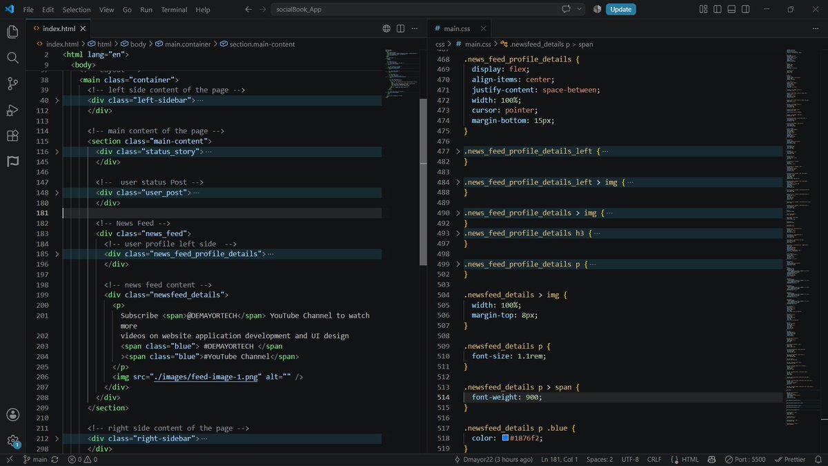 devmayor1's tweet photo. How my current task is coming out. Was a great task to rebuild using my knowledge https://t.co/yKffGOoqUS