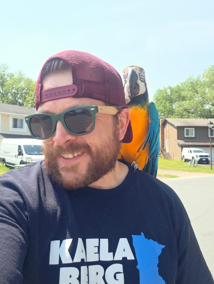 kaelaberg's tweet photo. In Minnesota, we know how to organize to win. Kaela's Crew is knocking hundreds of doors a day because that's how we win elections and bring monumental change for the hardworking families in CD2. 

And our volunteers are meeting all kinds of friends along the way. https://t.co/YvkiPVTjNZ