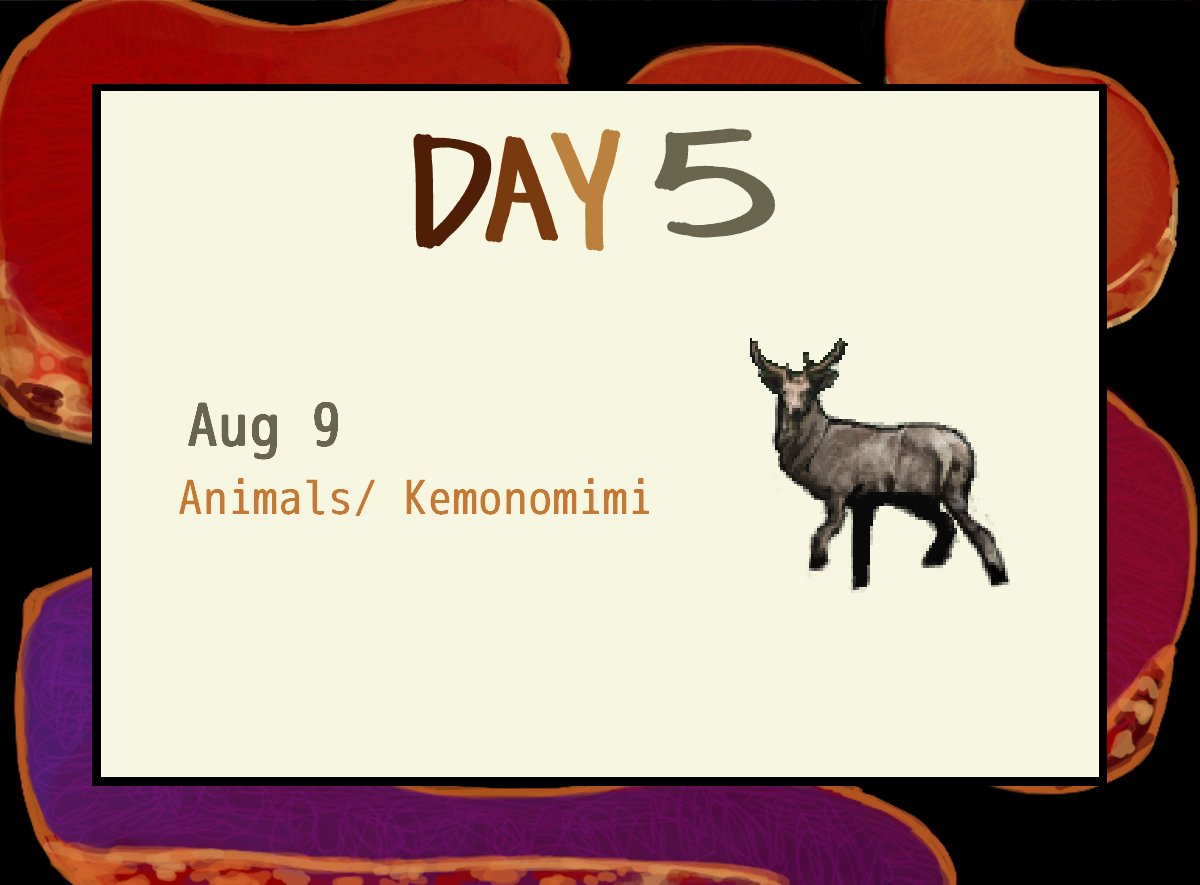 811week's tweet photo. DAY 5
🦌🐏
Animals/ Kemonomimi

Be sure to @ this account and tag 
#811week ! 
#811game https://t.co/pmFKS2eTLz