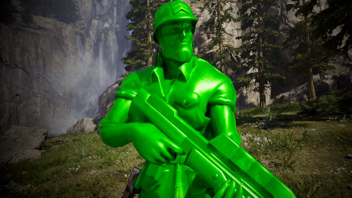 Glitch597O's tweet photo. Back to more non Halo things ported to Campaign Evolved for fun!

Probably will be very niche, but here's a port of a character from a very underrated series, Sarge from Army Men!

The mod is available here! https://t.co/PzR6NrduBA https://t.co/afpuJZn8dY