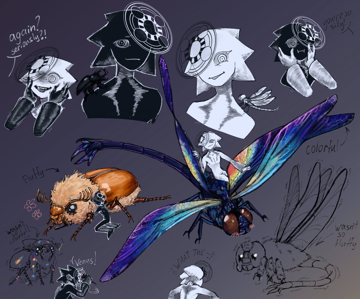 Lazybir50109417's tweet photo. I was just going to draw tiny Venus and Mercury, but then I thought that’d be too plain, so I added their totem animals.
#psychopomp #PsychopompGame https://t.co/ZAwuE4nd4o