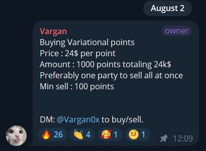 0xalphas_'s tweet photo. $24 per point Nice 🔥 https://t.co/6SuRUKUaac
