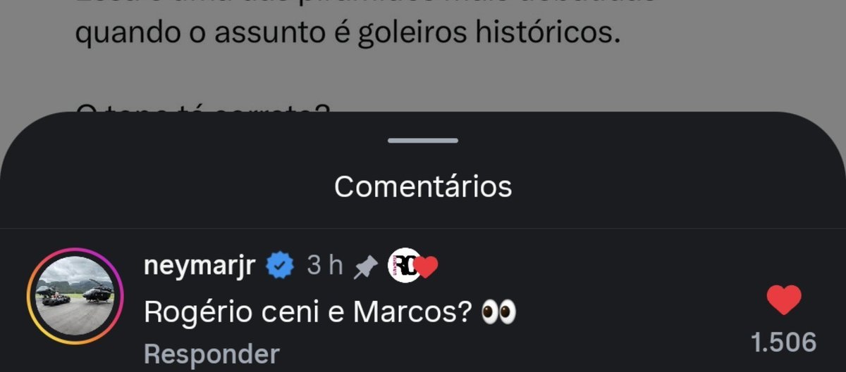 makusugui's tweet photo. No Instagram, o Neymar questionou o Rogério Ceni e o Marcos não aparecerem nessa tal pirâmide. https://t.co/m03f6RzxTy