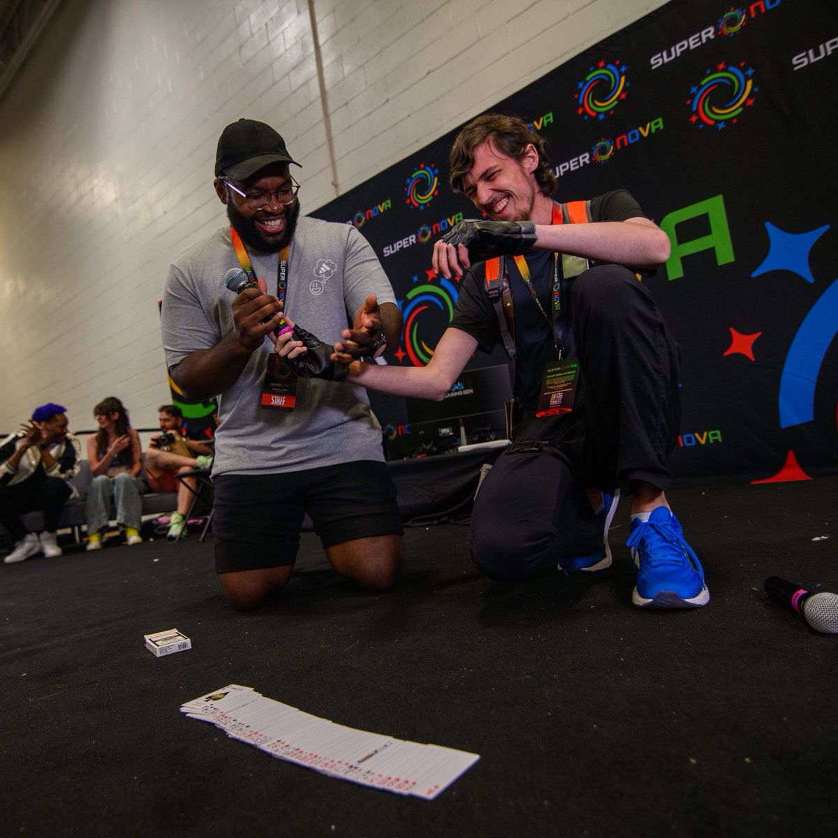 SuperSmashCon's tweet photo. The @EEvisu Talent Show is returning to Supernova ✨

Show off your talents for the chance to win prizes, merch, free passes and more.

It all goes down Saturday at 4pm! Be sure to fill out the interest list below and confirm your participation in-person. https://t.co/xhChqly9iF
