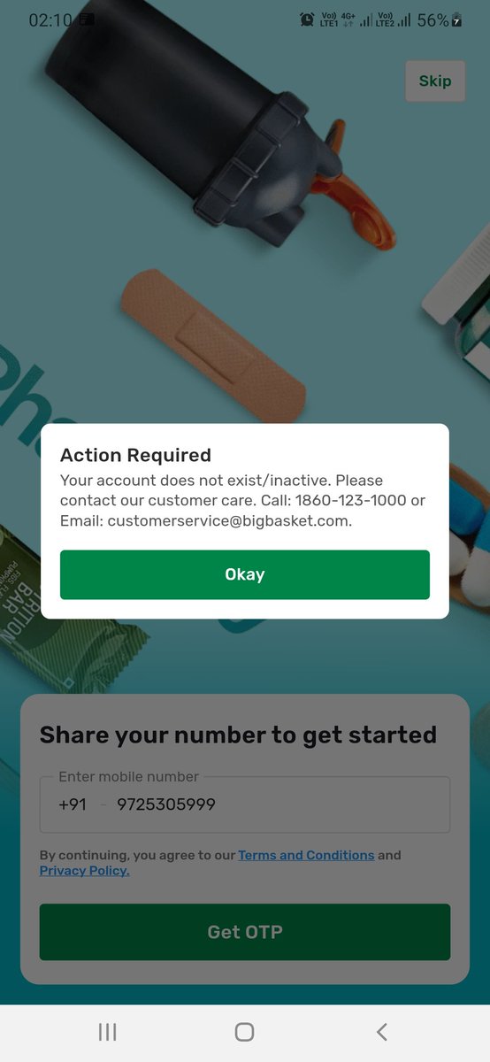 Arpan_Thacker_'s tweet photo. @bigbasket_com I have three accounts @bigbasket_com can this account blocked either delete app https://t.co/6OsfqKhR4E