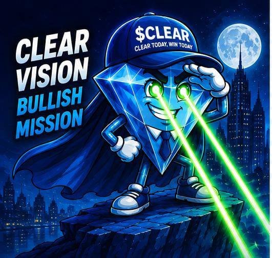 THECLEARTOKEN's tweet photo. $CLEAR isn't just a meme it's a movement.

A movement built on conviction, community, and a vision to $Clear the rugs, the jeets, and the red candles.

This is more than hype. 

This is a new chapter.

@THECLEARTOKEN #CLEAR

CA : Fh68xbyQ9uNSrxxaETcS5Td9gLZWJTBduM9Hvoa3pump

TG: https://t.co/qTtqVd6gki