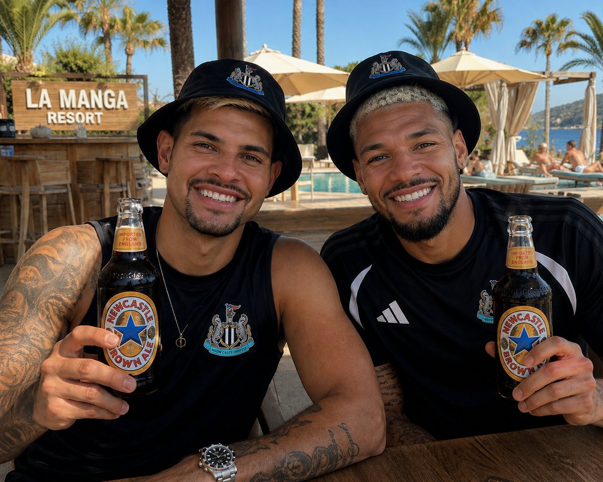 alexm9837's tweet photo. Exclusive 💣

Bruno and joelinton have arrived at training camp. #AFC and #saudi deals are off both have committed themselves to #nufc https://t.co/AW93QchSYb