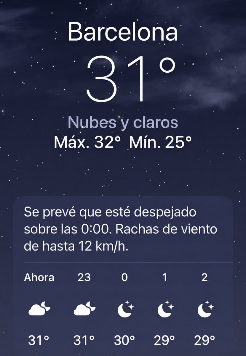 _Marbelis_'s tweet photo. Casi las 11 de la noche, 31° Sensación térmica de 40…Estoy convencida de que si tiro un huevo por la ventana cae frito,esto no es calor, es terrorismo meteorológico…🥵
Que alguien apague el sol de una pvta vez, dormir hoy va a ser deporte de riesgo…
#PutoVerano #OtoñoVenAMi https://t.co/DZM1ZS5g4p