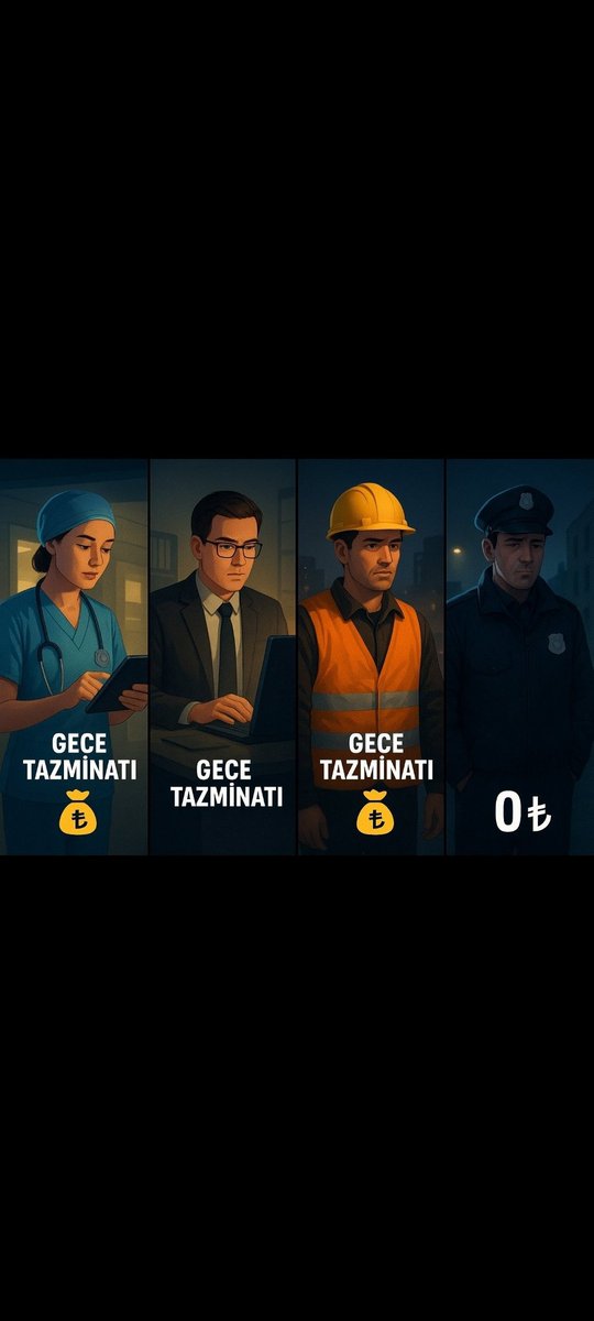 PolisTelsizii's tweet photo. 🌙 Gece görevi, gündüz görevi, takviye görevi...

🚔 Bitmeyen görev temposu içinde polislerin dinlenme hakkı çoğu zaman ikinci plana atılıyor. Verimli hizmet için önce insani çalışma şartları sağlanmalıdır.

#PoliseAdilMaaş https://t.co/G5sNcChPox