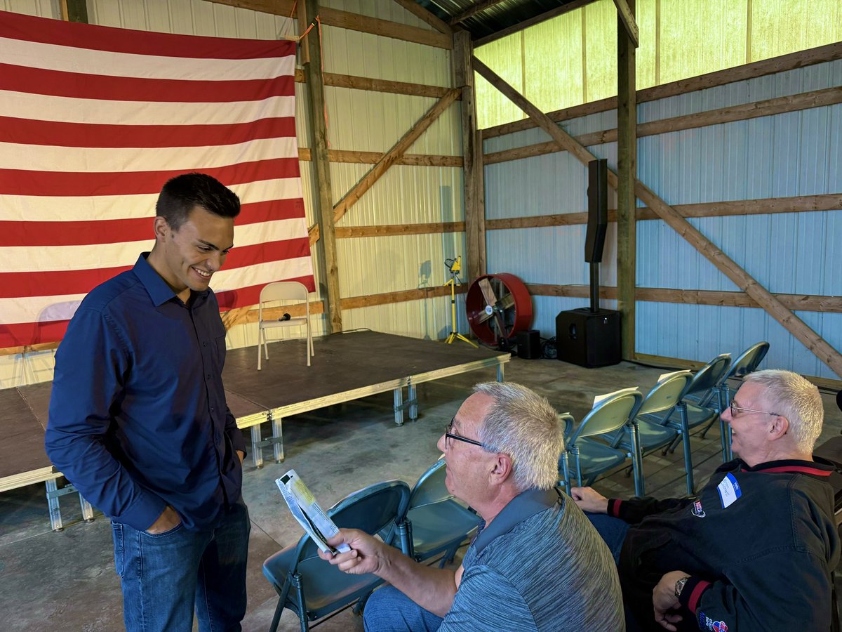 MikeAlfonsoWI's tweet photo. I am grateful to everyone who spoke at the Whitmore Family Farm in Barron County for a town hall on the encroaching Sandhill Solar Project.

Our beautiful, productive farmland is no place for industrial-scale wind and solar developments! https://t.co/P7GZ7X7sK8