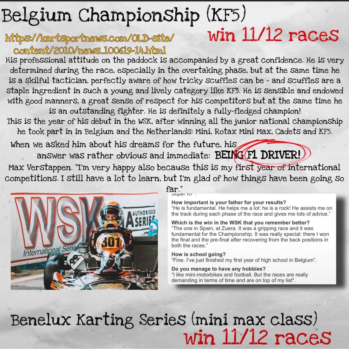 Mercury98568210's tweet photo. Max Verstappen karting career | 2005-2013 | thread 🧵 https://t.co/QLqFaWMxHj