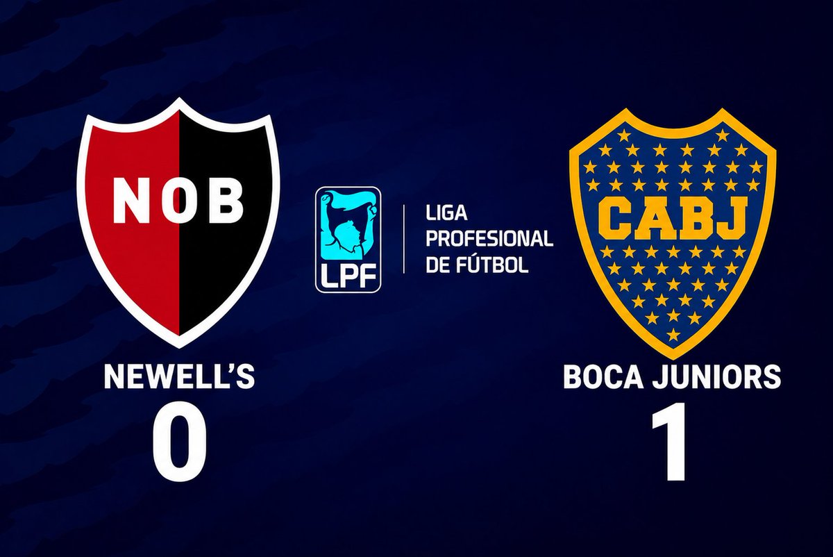 MundoBoquense_2's tweet photo. ⏸️ FINAL DEL PRIMER TIEMPO

Boca se va al descanso en ventaja en Rosario. 🔵🟡

⚽ Gol de Ascacíbar a los 30'.

⚫🔴 Newell's 0-1 Boca Juniors🔵🟡

¿Cómo viste estos primeros 45 minutos? 🤔
¿Quién fue el mejor jugador de Boca en el primer tiempo? 👇💬 https://t.co/GktNVoHDu2