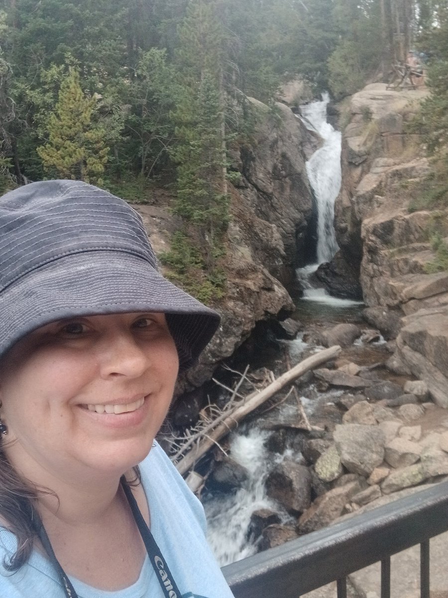 wineandhistory's tweet photo. On the return trip in Rocky Mountain NP, we went up the Old Fall River Road, the original road to the alpine area of the park, built between 1913 & 1920. It is unpaved, one way w/ switchbacks. Chasm Falls was beautiful! #NationalParks #scenicdrive #waterfall #OldFallRiverRoad https://t.co/E3YBFNBSdv