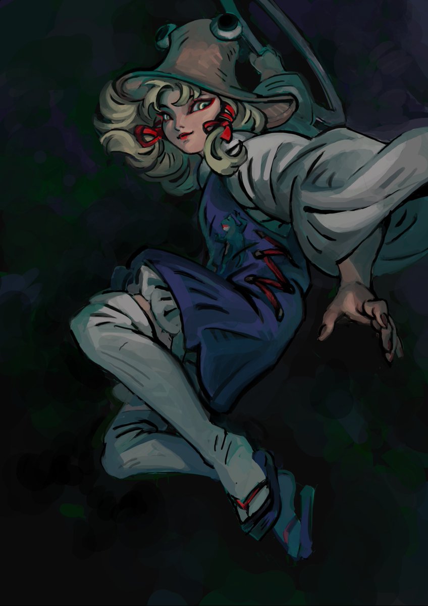 corkscrewcross's tweet photo. Suwako, commission https://t.co/gph1Kl9101