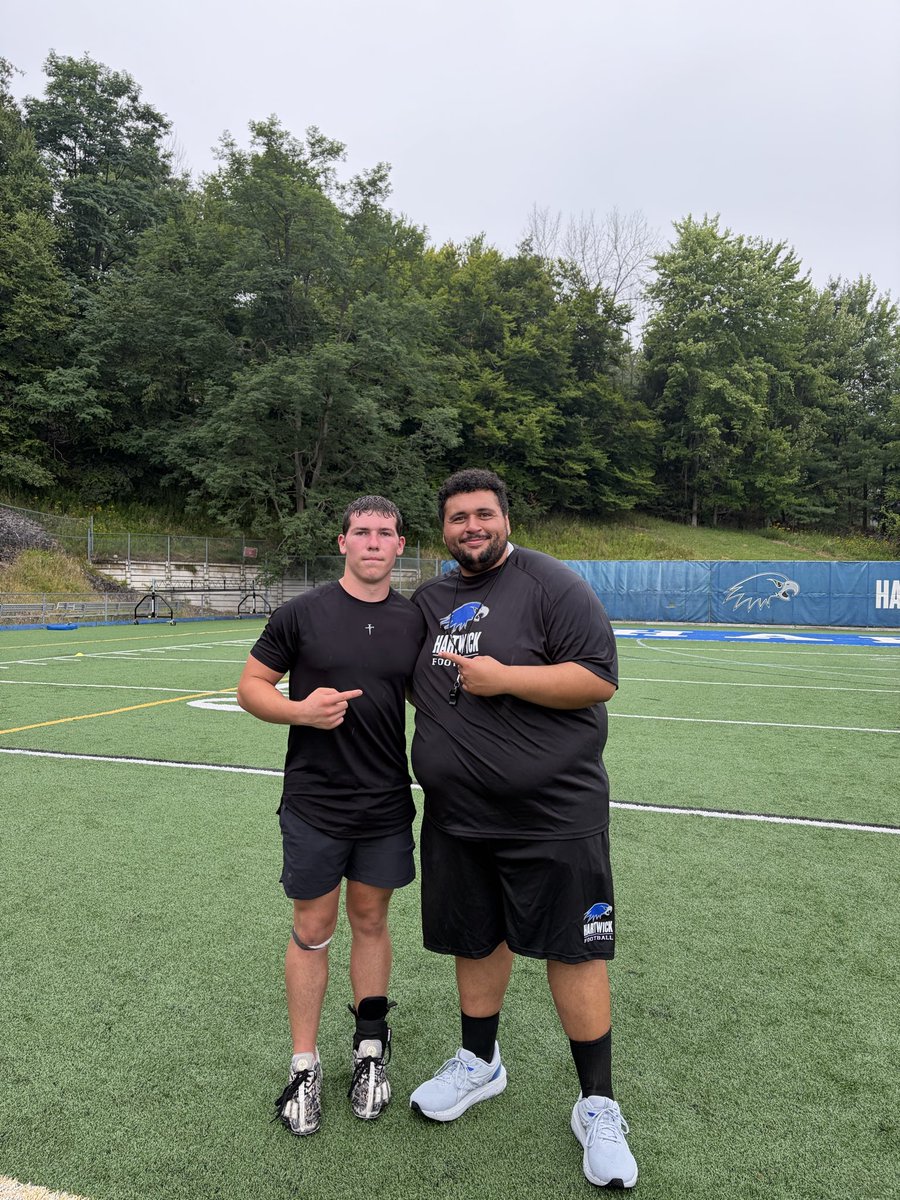 ParkerRedding23's tweet photo. I am super thankful that I had the chance to compete at the Hartwick Football camp. It was such an amazing experience with high energy and great culture. Thank you so much @CoachElmore70 @CoachRogers13 and  @CoachLegagneur for having me and working with me today.
@coachjohnNCSA @BeforeYouGoPro