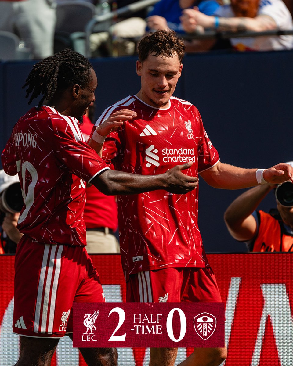 LFC's tweet photo. In the lead as we head to the break 💪 https://t.co/cCIcp8D55a