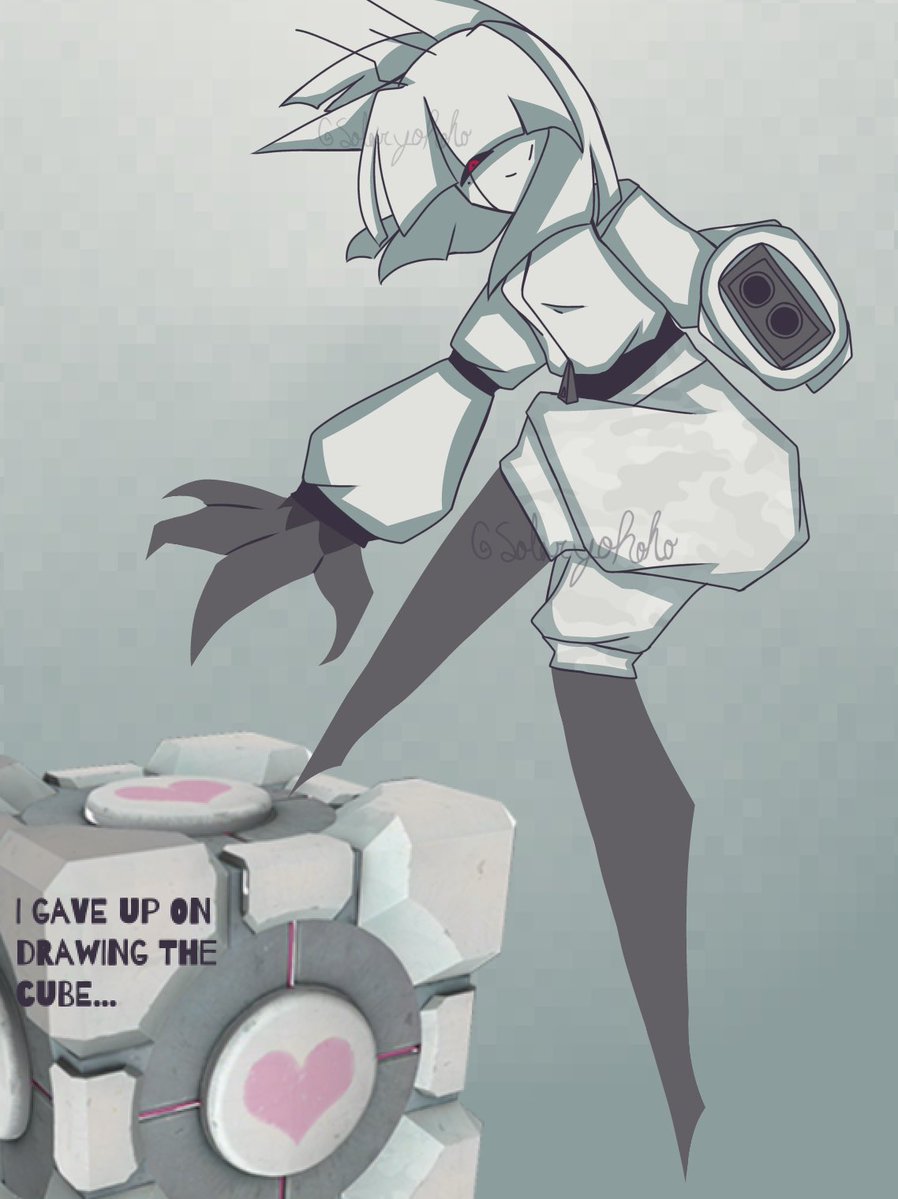 SolarYokoko's tweet photo. I like drawing and it’s been a while but I’ve decided to take Portal Au seriously! I’ll be drawing everyone soon but have this sentry turret Bloomie art! She’s so happy and ready to gun you down! #fpe #fpeart #fundamentalpapereducation https://t.co/hcoAIV3cKM