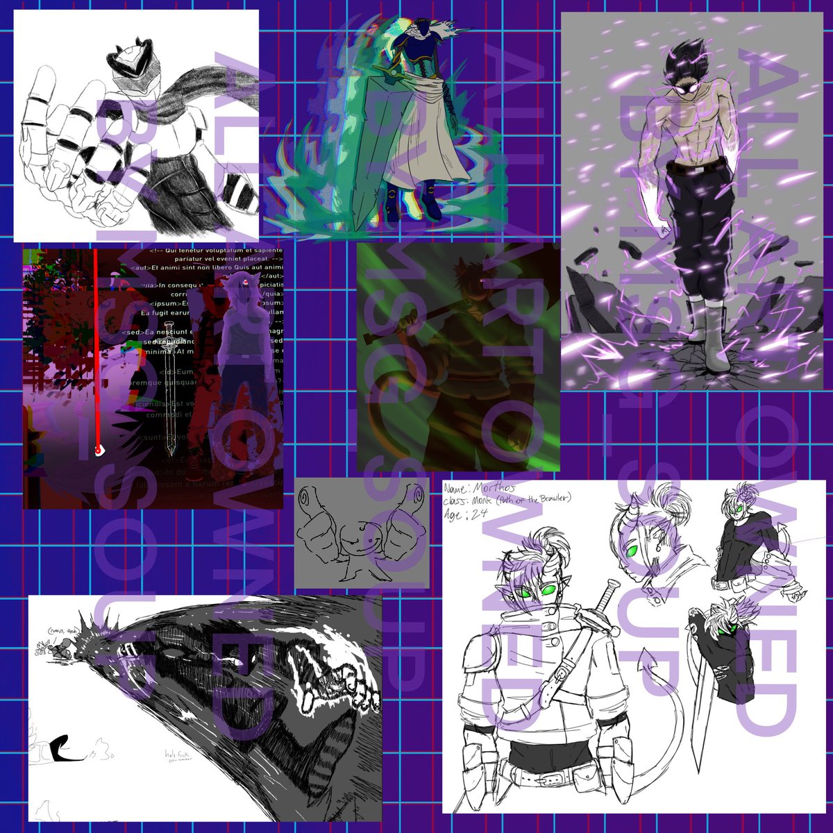 MSG_soup's tweet photo. some more old art + collection of stuff https://t.co/GPYejftnox