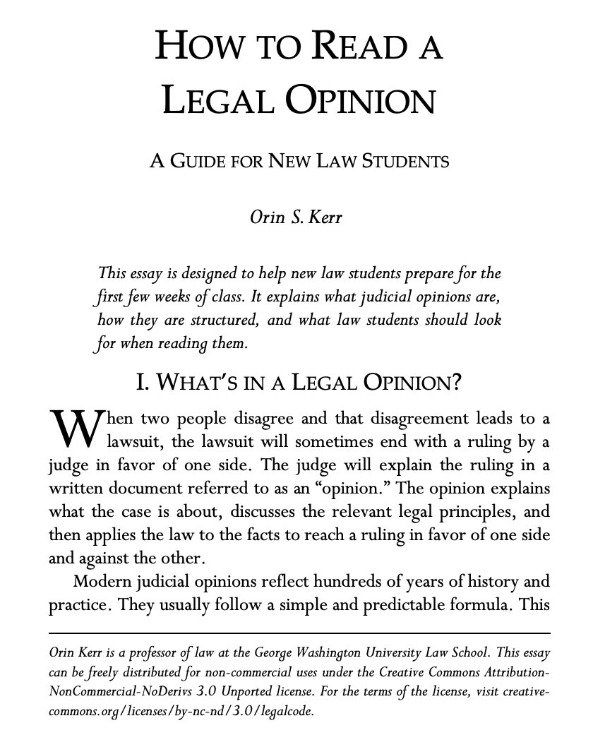 JusticeSremSai's tweet photo. How to read a legal opinion …
https://t.co/Gm3bbJGhw4 https://t.co/vgcjGNGKtF