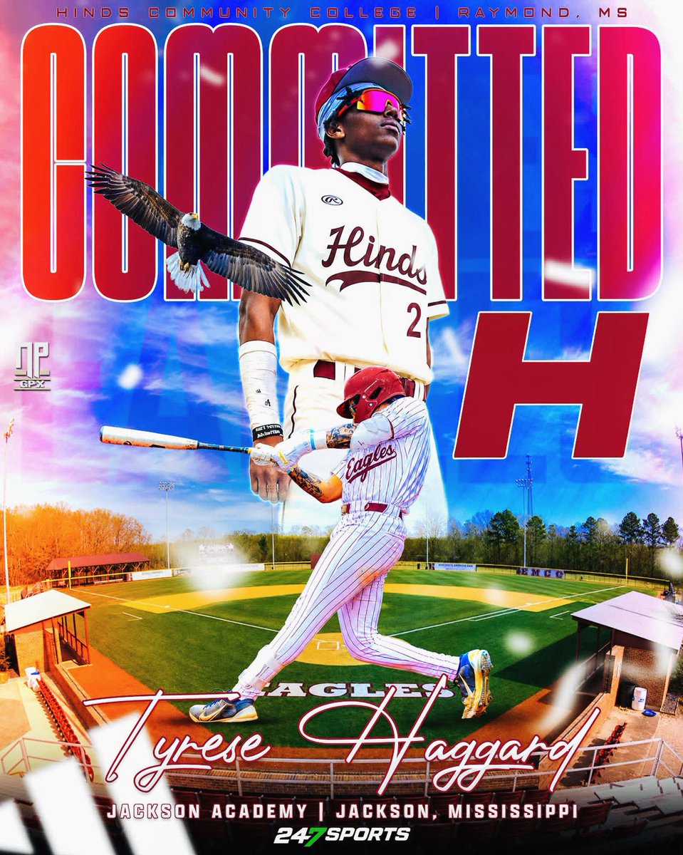 TyreseHaggard21's tweet photo. Beyond blessed to announce my commitment to continue my Academic and Athletic career at Hinds Community College! All the glory goes to the great man up above for giving me the best family, support system and opportunities to showcase what he had blessed me with! Let’s get money🦅 https://t.co/mxPU8lSNoo