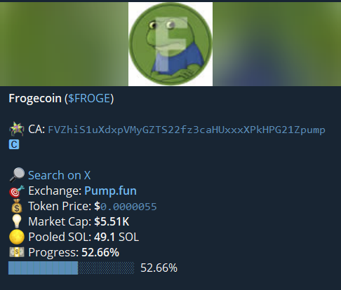 Alexanderccall's tweet photo. $FROGE    /   SOL 

MC       5K    🚀🚀🚀  200K

DONE       40    X 

📱 Join VIP : https://t.co/HhMU3iWwUw
#FROGE @FROGE #SOLANA https://t.co/j8zLawb7kT