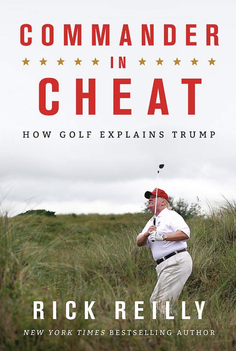 BeckySpooner1's tweet photo. @marlene4719 I STRONGLY recommend @ReillyRick ‘s book Commander in Cheat!  It only is it expository, it is great fun.
No way did Trump win this or ANY any golf tournament. https://t.co/8GbAmSpbkC