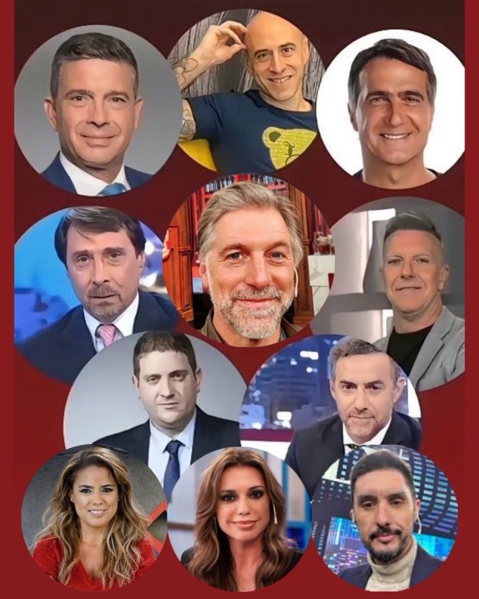 NestorF34478985's tweet photo. @majulluis @lanacionmas No olvidar a estas personas que nos llevaron a esto y siguen siendo a pesar de la corrupción interna cómplices del gobierno actual y partícipes necesarios del genocidio de Milei. https://t.co/Yv70fWiOrZ