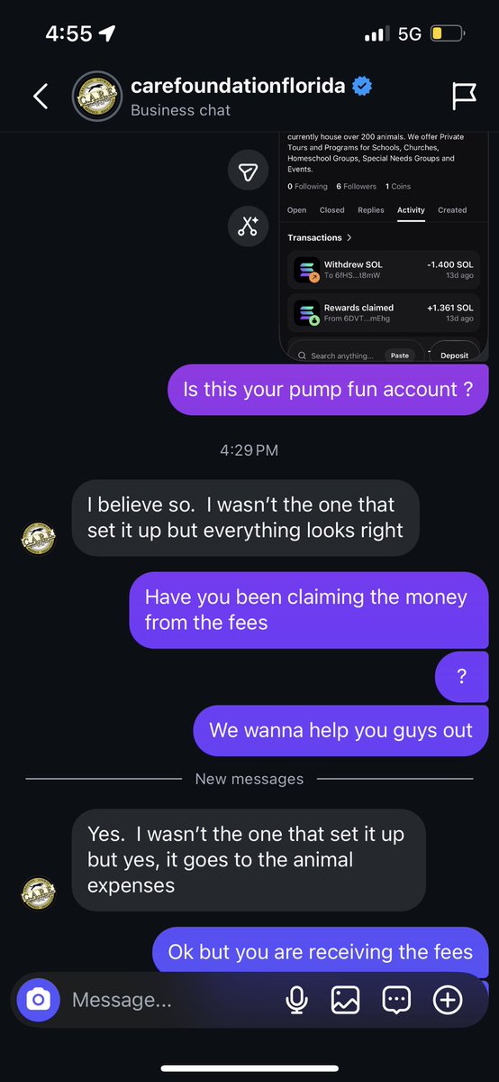carebeartrade's tweet photo. Hey guys there’s an animal shelter who launched their own coin and unfortunately they got snipped and bundled and still need our help 

They are claiming fees @TheCAREFoundat1 needs our help 

8pi93sWLg5vxf1Ychwtr7uzoHat5KGGD2BTPzGtCpump

@MemeRetire https://t.co/ympucHk9pB