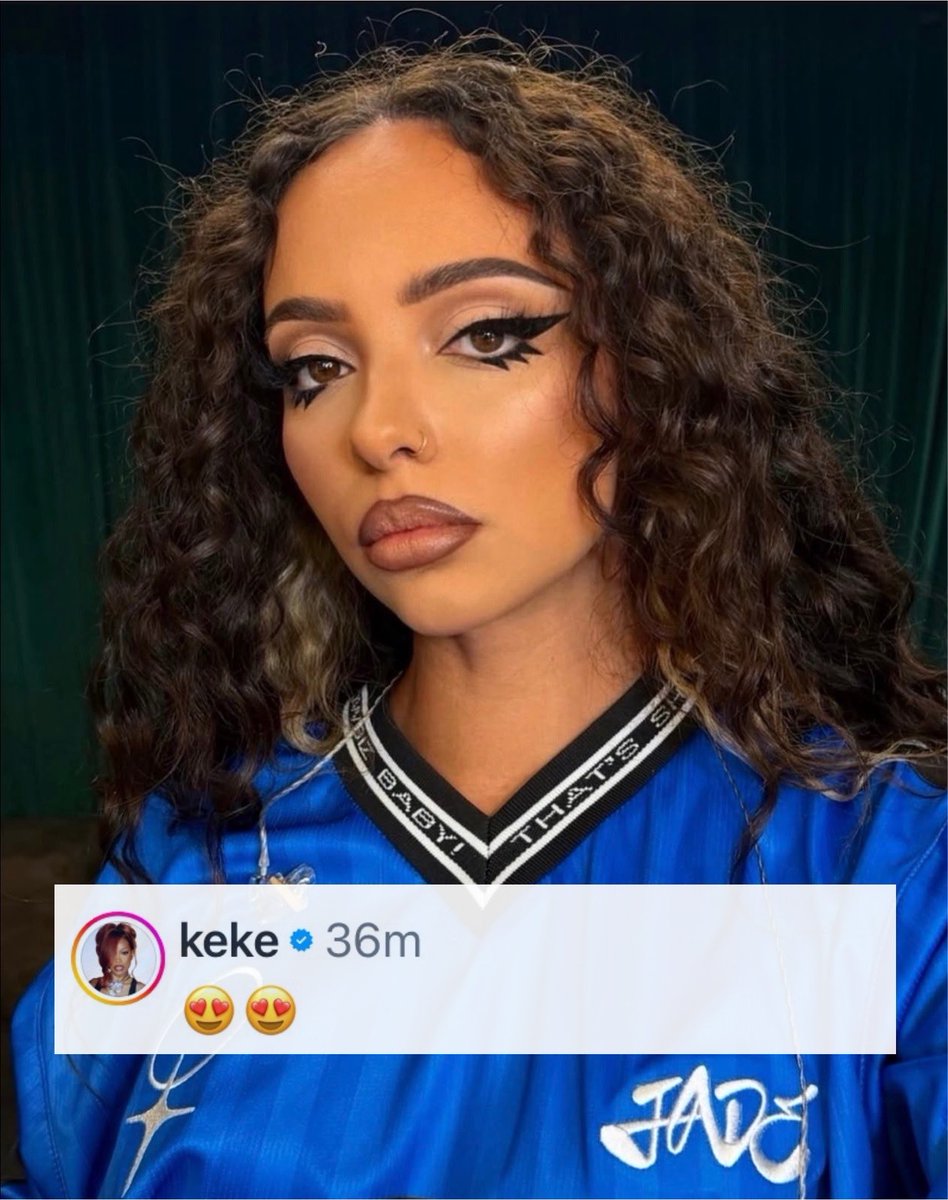 JADEtearoom's tweet photo. Keke Palmer commented on makeup artist Adam Burrell’s new photo of JADE.

Could JADE be booked to appear on Keke’s podcast while she’s in America? https://t.co/OyOOqol716