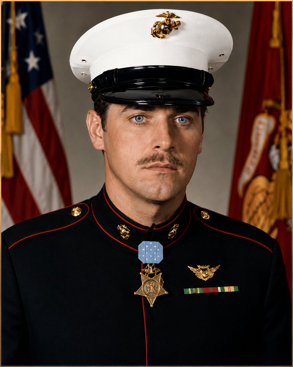 JRM58506966's tweet photo. PFC Raymond Michael "Mike" Clausen Jr., USMC was a Marine helicopter crew chief.

Hospital Corpsman Second Class Donald E. Clausen, USN was a U.S. Navy corpsman assigned to the Marines. Navy corpsmen routinely serve alongside Marine infantry units and are often mistakenly referred to as Marines, but they remain sailors.

The dramatic minefield rescue you described is Donald E. Clausen's Medal of Honor action, not Raymond Clausen's.

A Marine platoon unknowingly entered a minefield during combat in Vietnam. Explosions tore through the unit, leaving eleven Marines wounded and one dead. With enemy fire continuing, Hospital Corpsman Second Class Donald E. Clausen repeatedly crossed the uncleared minefield to reach the casualties. Six times he carried wounded—or fallen—Marines back to the evacuation helicopter. During one rescue, another mine exploded, killing a fellow corpsman and wounding three others nearby. Despite the danger, Clausen refused to stop until every casualty had been evacuated. Only then did he signal the pilot to lift off.For his extraordinary heroism and selfless devotion to duty, Donald E. Clausen was awarded the Medal of Honor by President Richard Nixon in 1971.