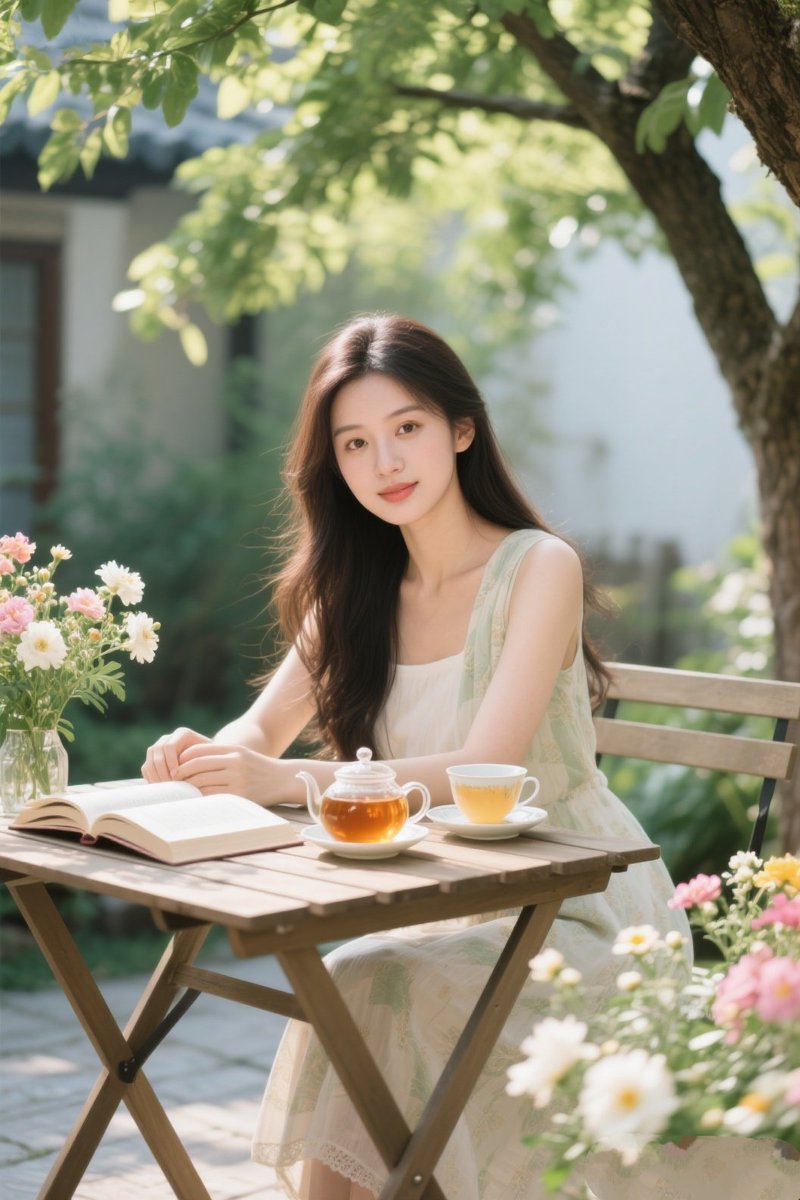 BronwynJerg4ka's tweet photo. Chilly autumn breeze carrying the scent of osmanthus—perfect for sipping hot milk tea on the balcony https://t.co/5JA5LDIJfn