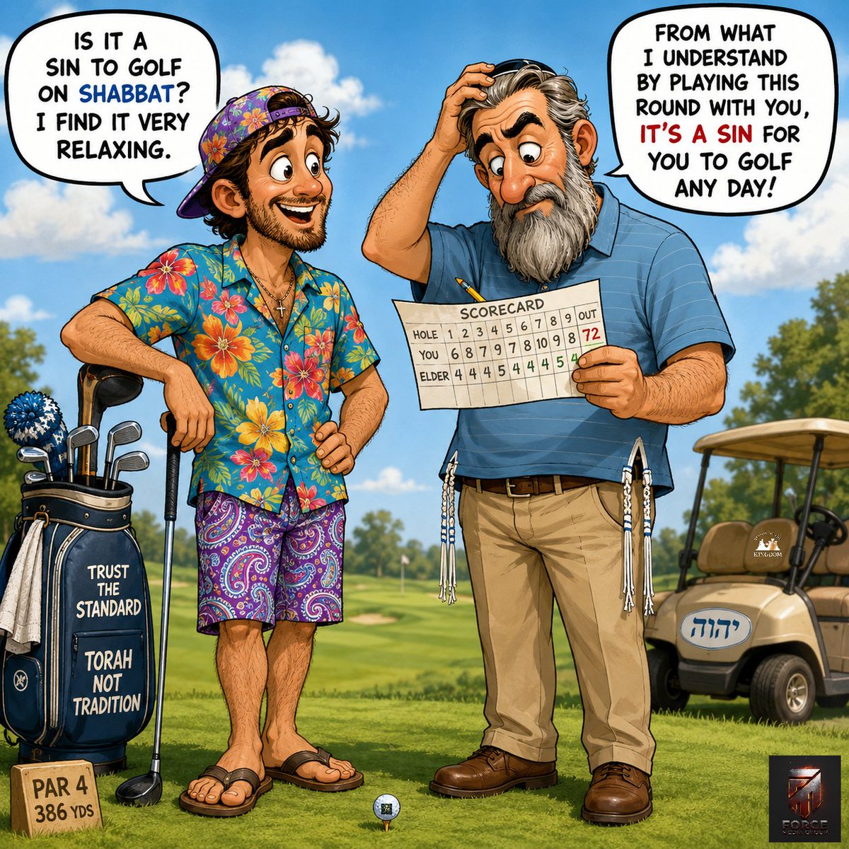 Restore_Kingdom's tweet photo. #TheDesciple
A light-hearted joke to kick off the series that will be delving into deeper waters. The disciple is featuring a young immature believer that is being skillfully guided by an elder in the paths of Yeshua. https://t.co/VsYLN9wyHQ