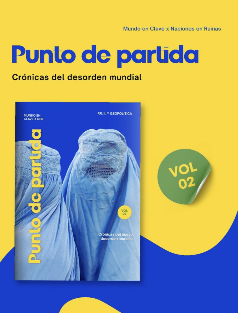 nacenruinas's tweet photo. 😏 ¿Estáis preparados? 😏
📖 Llega el SEGUNDO VOLUMEN de #PuntodePartida, la REVISTA de Relaciones Internacionales en la que unimos las voces expertas y jóvenes para seguir explorando la actualidad internacional
#RRII #Geopolitica #Actualidad #UltimaHora #Breaking https://t.co/sEzgh5bVBB