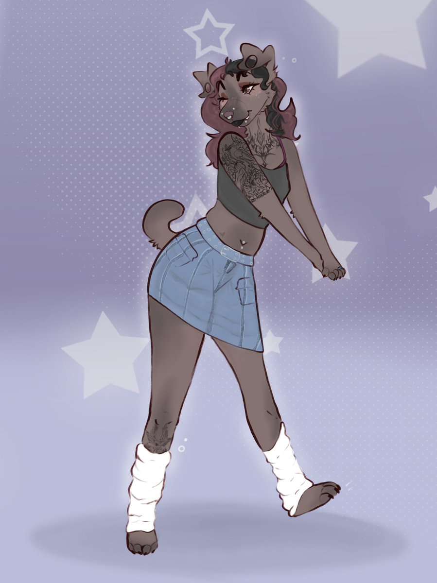 thatredcoyote's tweet photo. had sm fun doing an art trade with a new friend! @GhoulXLies x3 https://t.co/BxQBuLxKnq