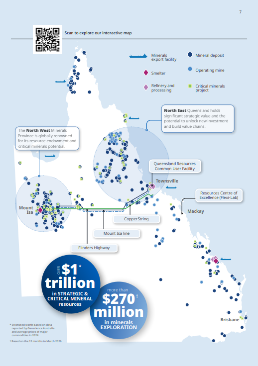EQResourcesASX's tweet photo. @QldGov has released Delivering Queensland’s Critical Minerals Future 2026–30.

EQR is pleased to be included, with Mt Carbine recognised as part of the State’s broader critical minerals landscape.

Read: https://t.co/OmhuqeYSWu

$EQRASX #EQR #Tungsten #CriticalMinerals #QueenslandMining