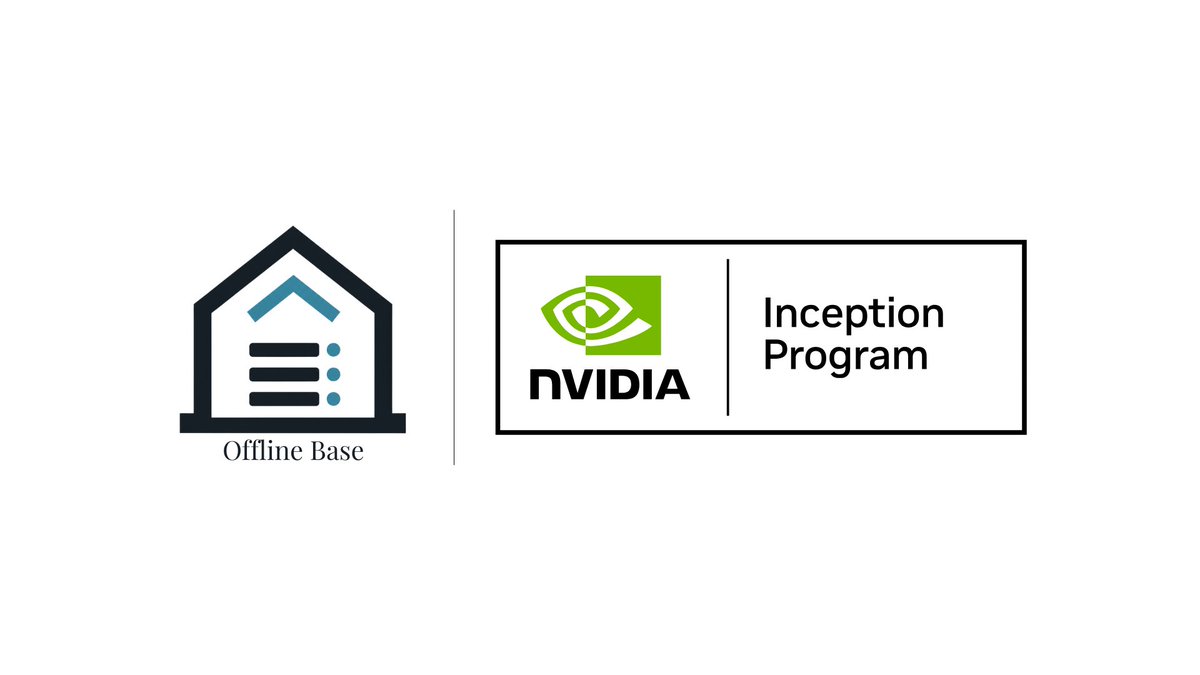offlinebase's tweet photo. Offline Base is excited to announce that we have been accepted into the @nvidia  Inception program. We’re excited to continue building with edge devices and open source models from Nvidia to help build local AI products for all. Thank you @NVIDIAAI!

We look forward to building with models from @googlegemma @PrismML  @liquidai Nemotron Models and more!!