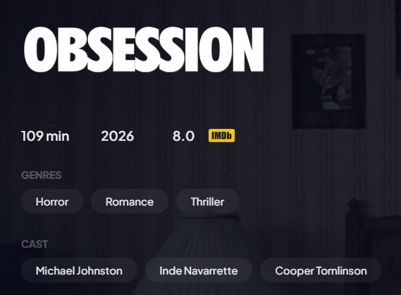 _xulinho's tweet photo. acabei de ver esse aqui e achei muito original no conceito geral, mas ainda cai nos mesmos usos de filme de terror de protagonista burro abobalhado que te faz passar raiva, otimos jumpscares pouco previsiveis e Inde Navarrette impecavel atuacao da vida dela #OBSESSION #OBSESSÃO https://t.co/4ejygtoadN